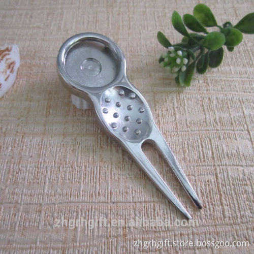 Factory Wholesale Delicate Golf Hat Ball Marker Fasion Silver Golf Accessory